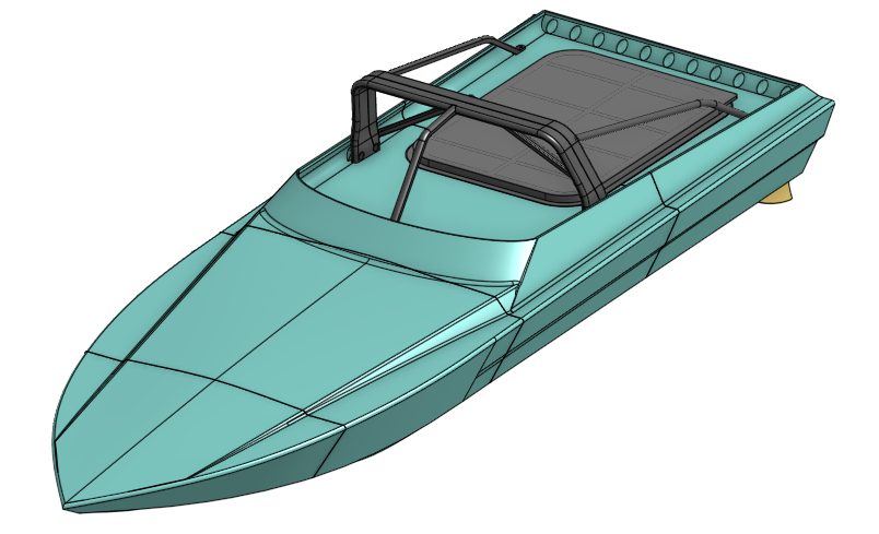 Maverick Jet Boat - 3D Printable RC Jet Boat Files