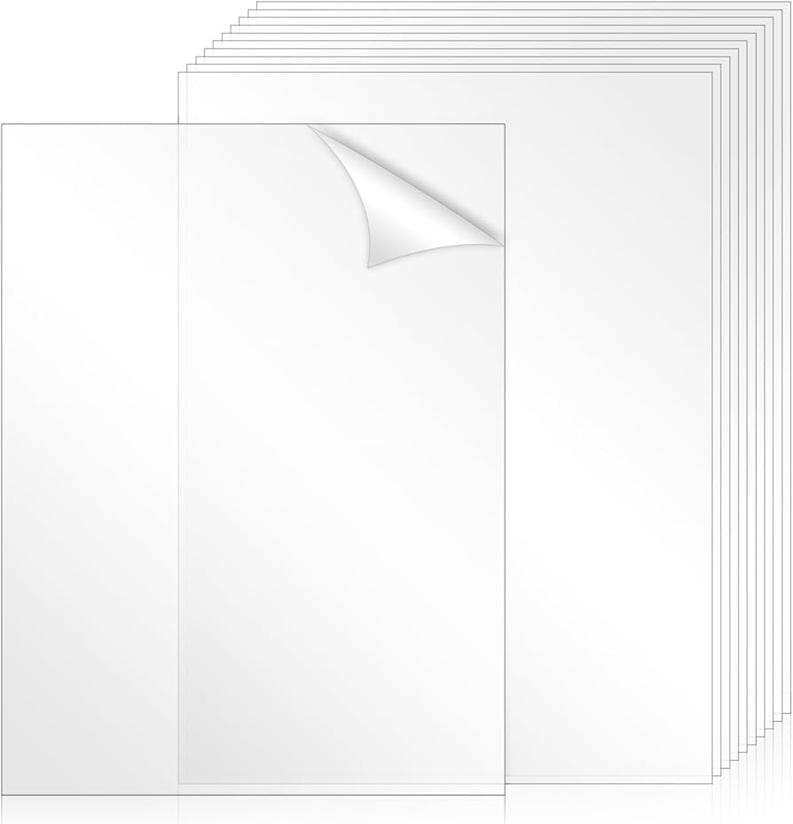 High Transparency PVC Plastic Sheets, 0.4mm (16 mil)