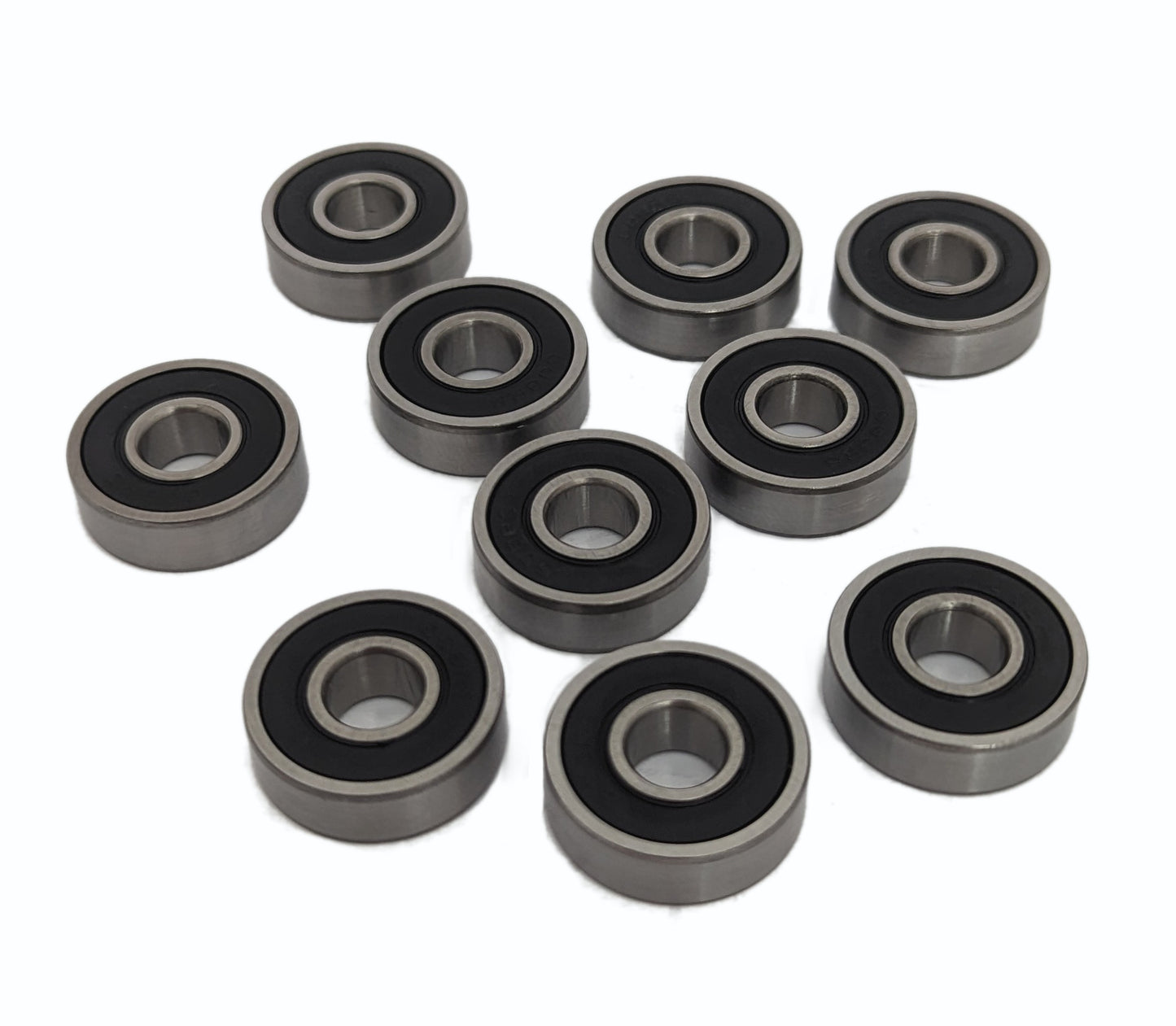 608 2RS Bearings - Ten precision sealed steel ball bearings for RC vehicles