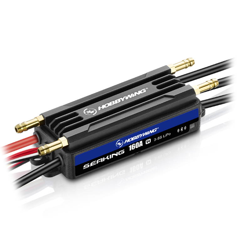 HobbyWing SeaKing 160A HV V4 Waterproof ESC - Component detail view for DIY RC building