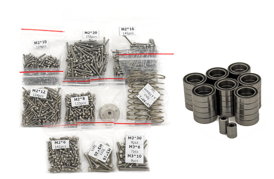 Casadio Paj3ro Build Kits - Hardware pack with screws, bearings, and fasteners for DIY RC building