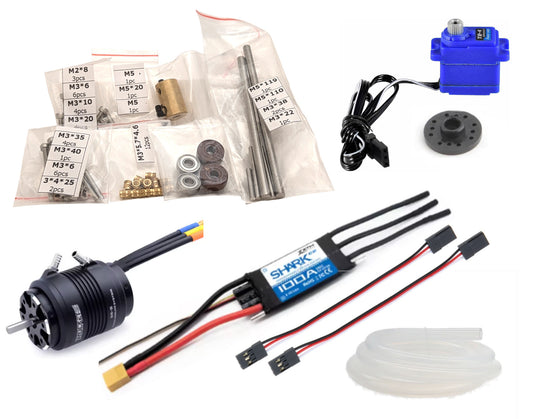 M-Jet 30 Pump Build Kits - Build kit with hardware, electronics, and fasteners for DIY RC building