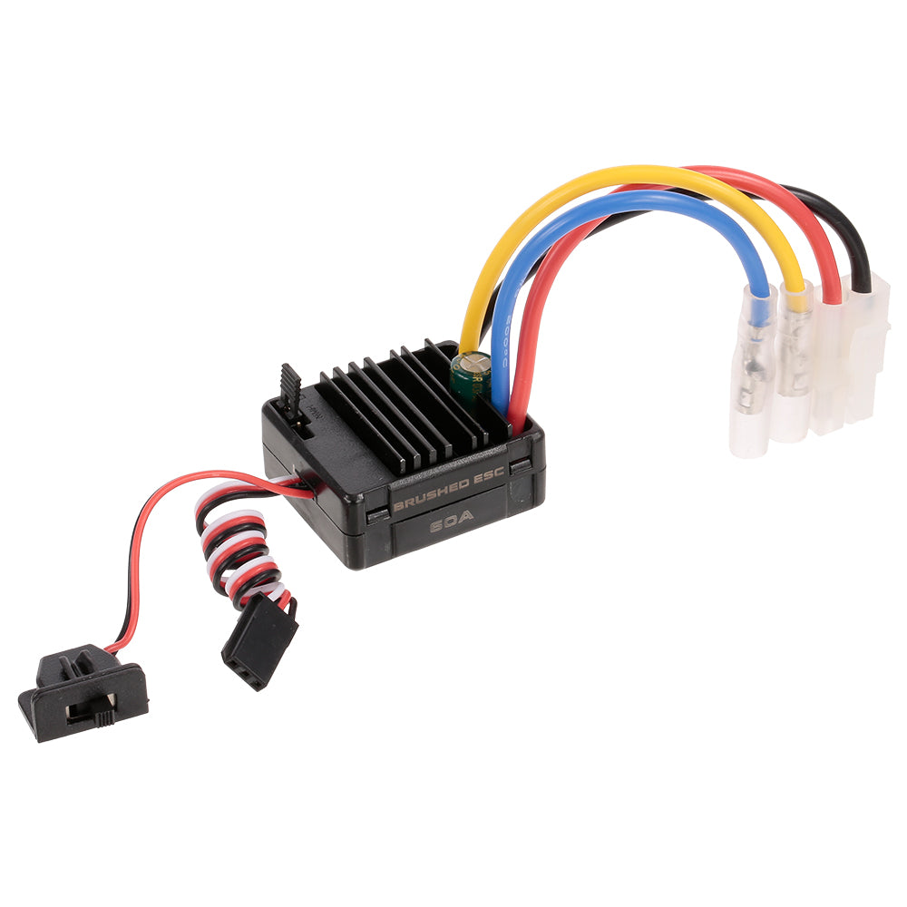 540 Motor + 60A ESC Combo - Brushed speed controller with heatsink & Tamiya connector