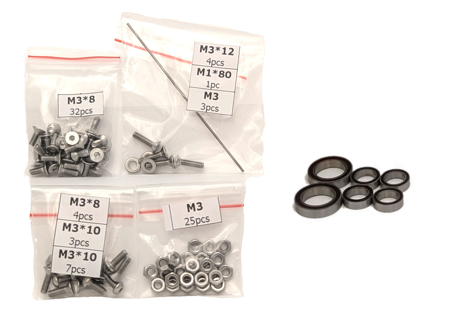 OpenRC F1 Build Kits - Build kit with hardware, electronics, and fasteners for DIY RC building