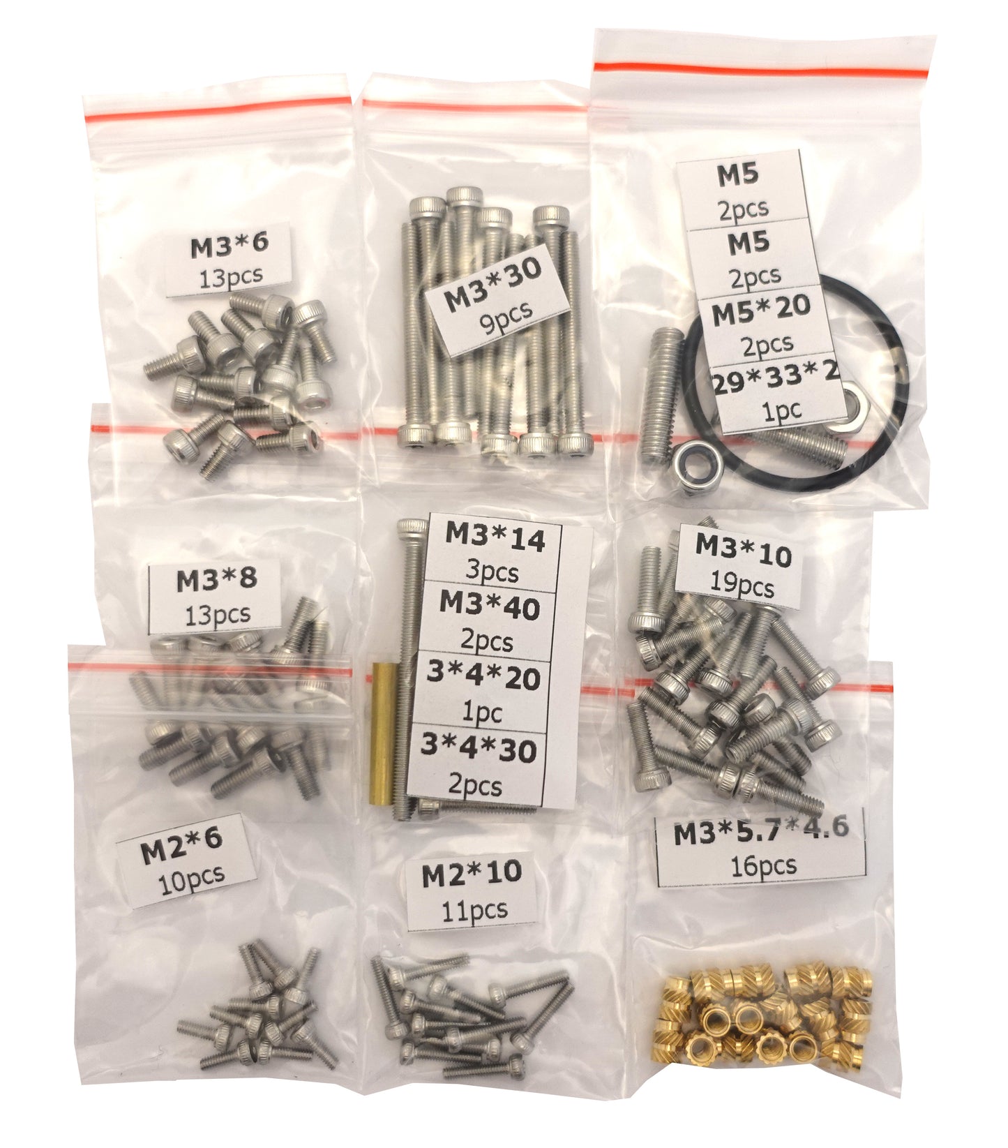M-Jet Ragnarok Hull Hardware Kit - Hardware pack with screws, bearings, and fasteners