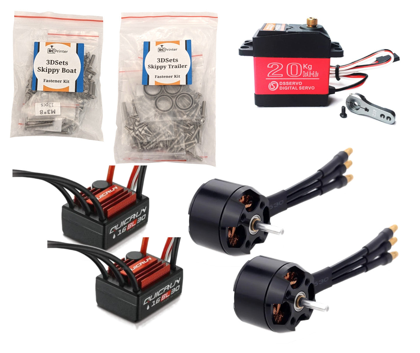 3DSets Skippy: Boat and Trailer Build Kits - RC Printer