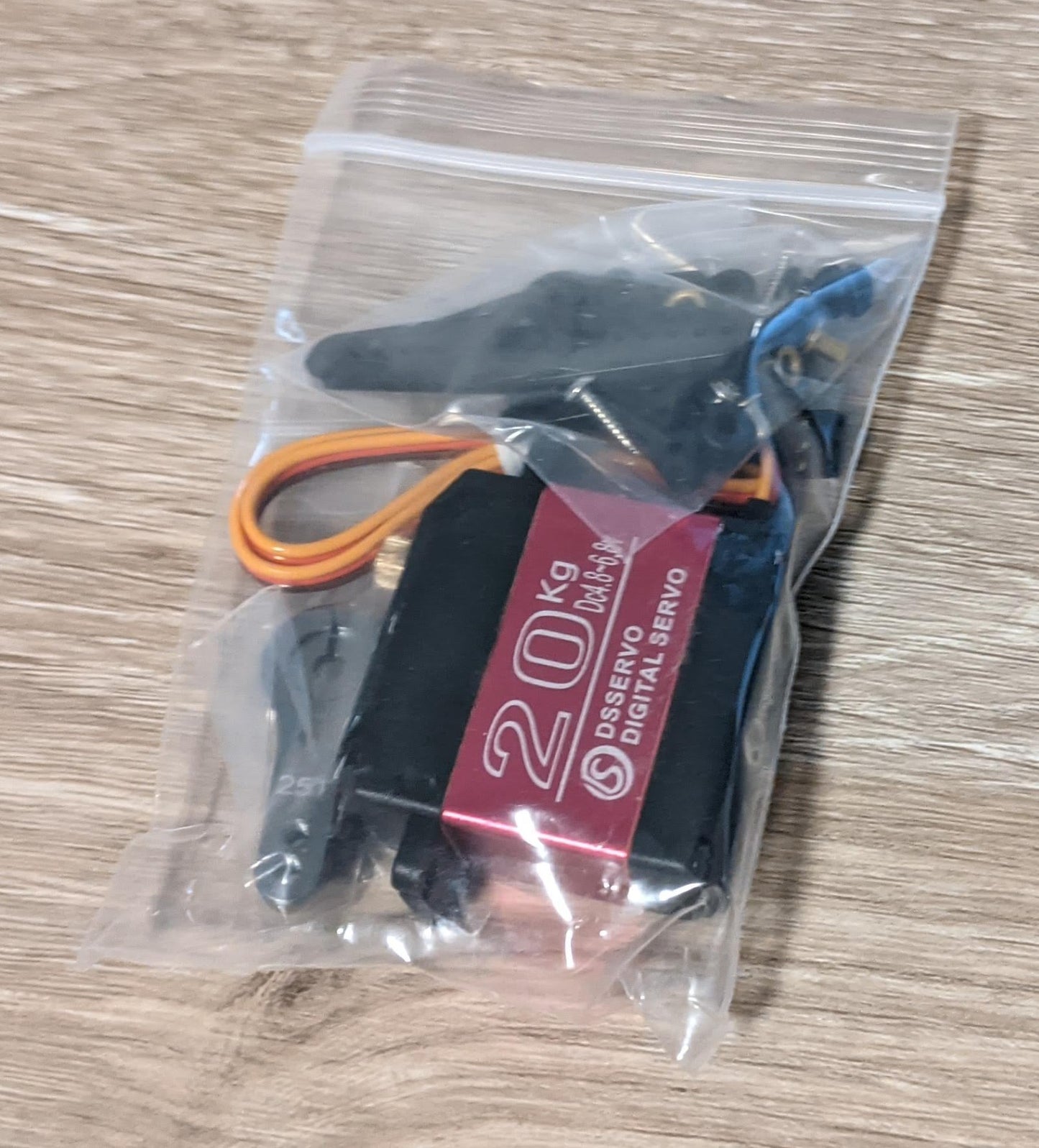 Standard Servo - 20KG Digital Servo (DS3218) with Metal Gears and Arm - RC Printer