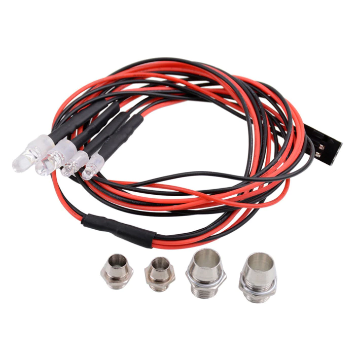 4 LED RC Light Kit - 2 white 2 red - RC Printer