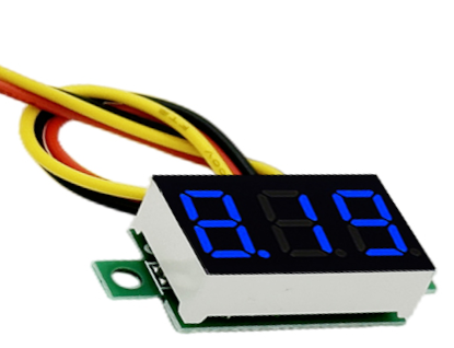 Digital Mini Blue LED Voltage Display Module - RC Printer