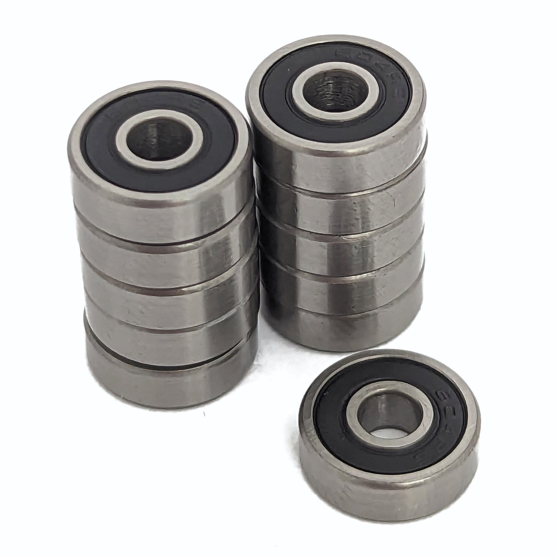 604 Bearings (4x12x4mm) - Rubber sealed steel ball bearings 10-pack for RC cars
