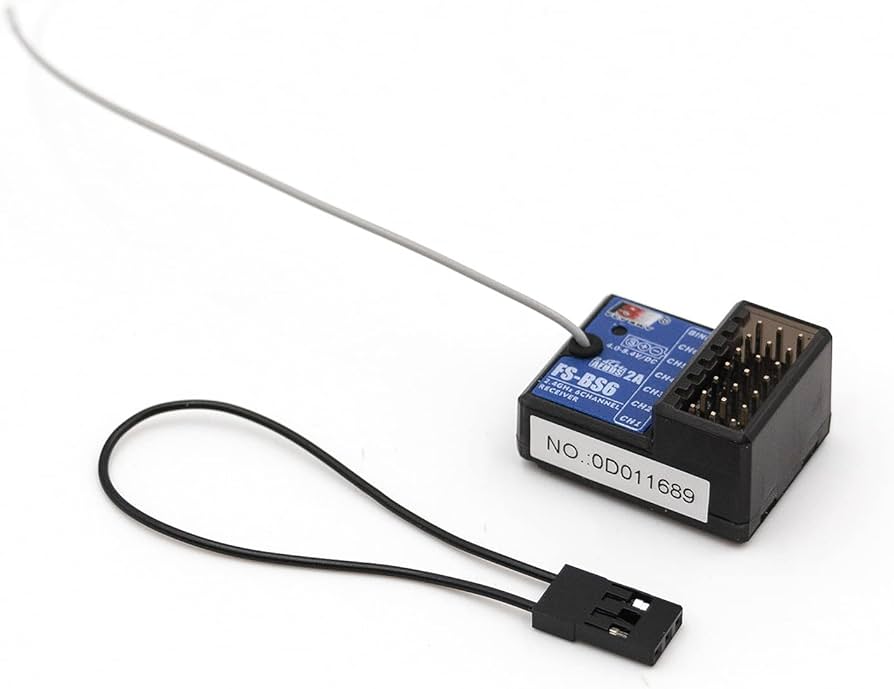Flysky FS-BS6 2.4GHz 6CH Receiver - Component detail view for DIY RC building