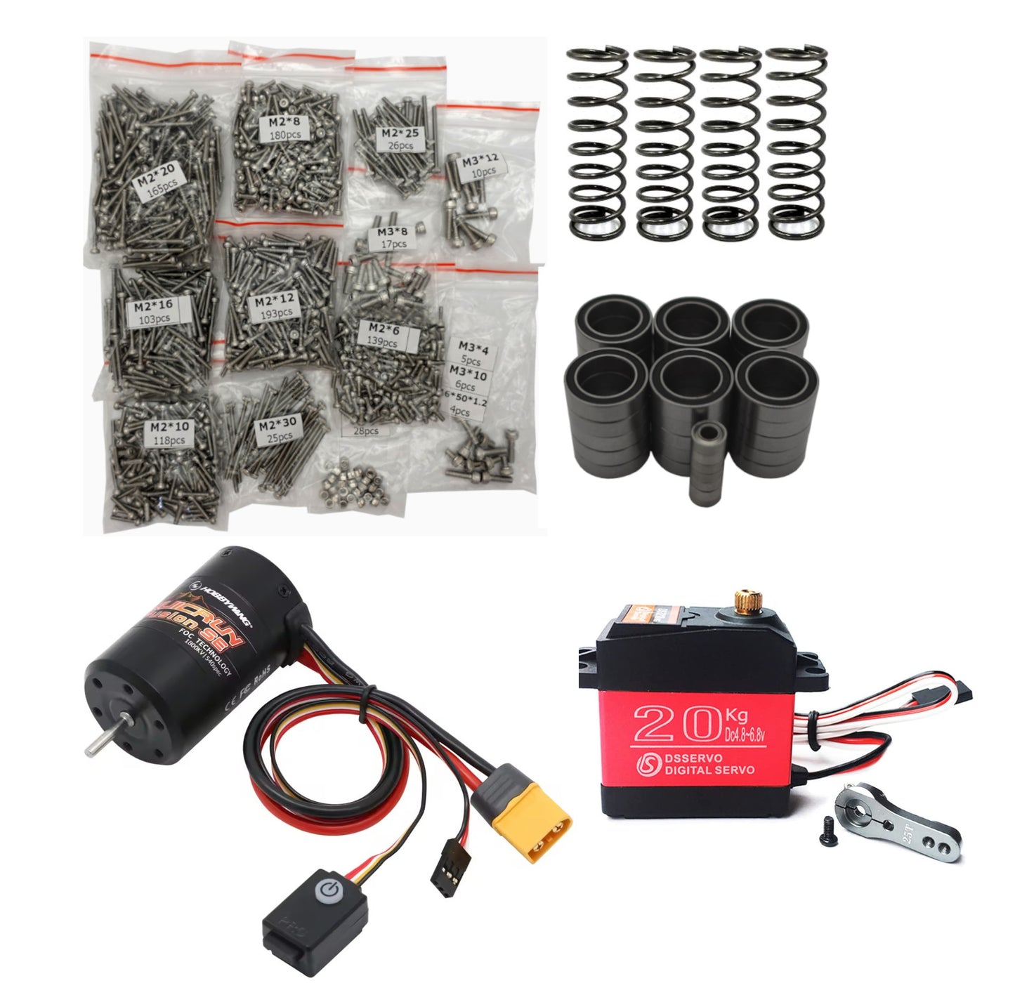 Casadio 3ronco Build Kits - Build kit with hardware, electronics, and fasteners for DIY RC building