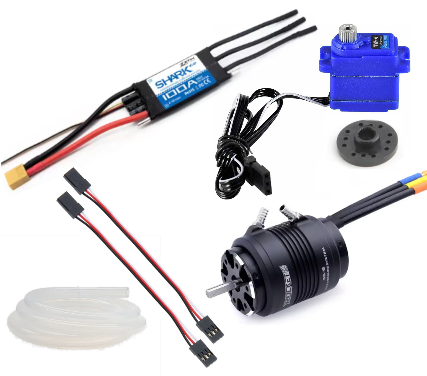 M-Jet 30 Pump Build Kits - Electronics with ESC, motor, and servo components for DIY RC building