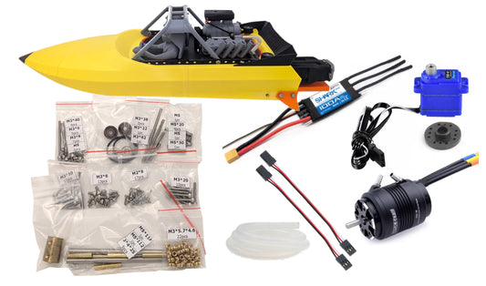 M-Jet Supersprint v1.0 Build Kits - Build kit with hardware, electronics, and fasteners