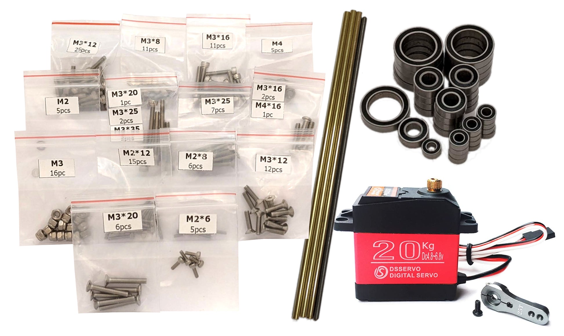 MkUltra Build Kits - Build kit with hardware, electronics, and fasteners for DIY RC building