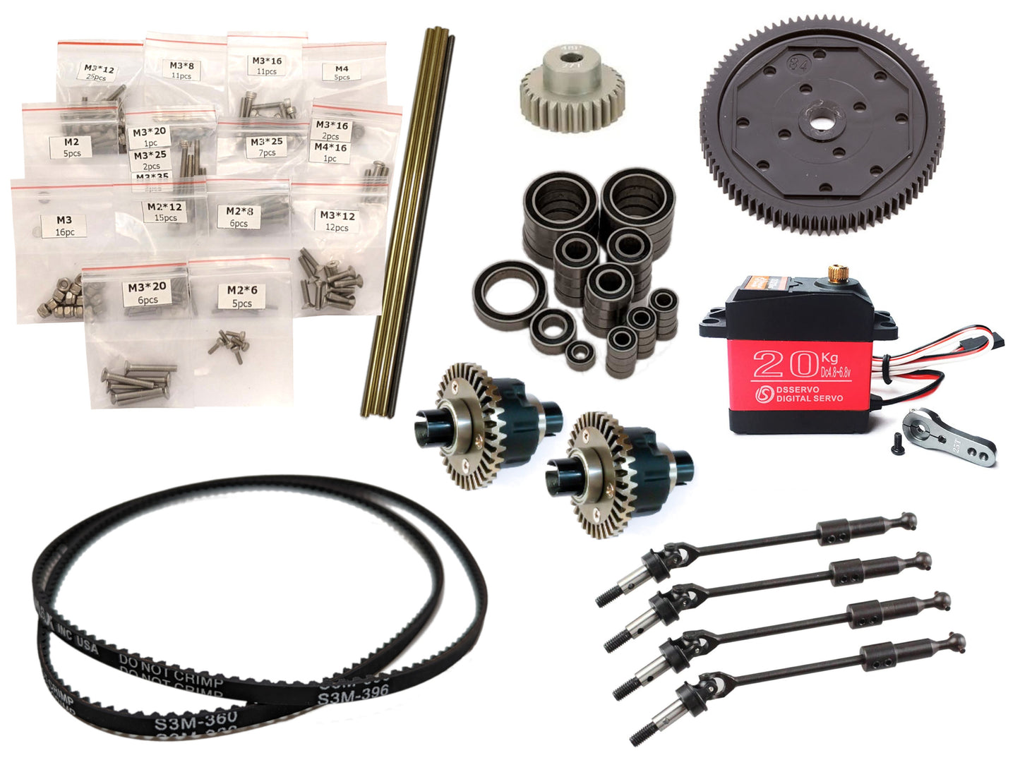 MkUltra Build Kits - Build kit with hardware, electronics, and fasteners for DIY RC building
