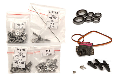 OpenRC F1 Build Kits - Build kit with hardware, electronics, and fasteners for DIY RC building