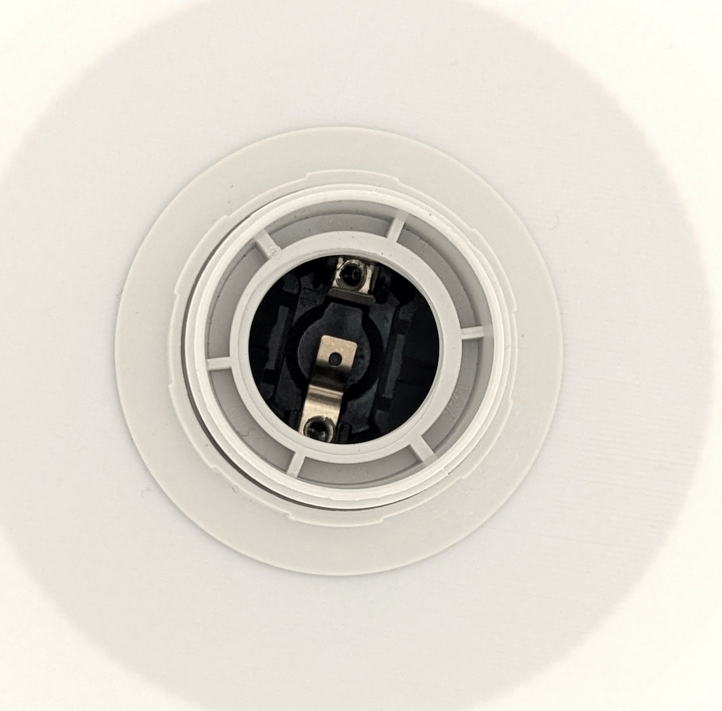 Table lamp cord inline rocker switch detail
