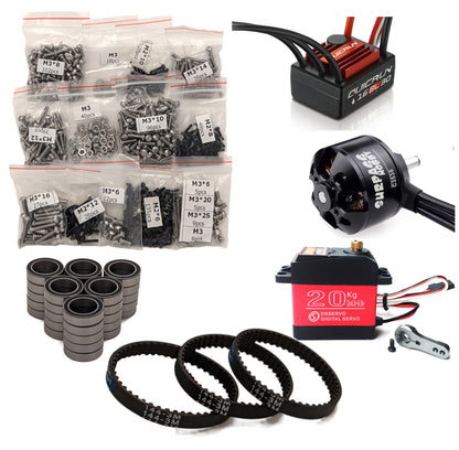 3DSets Reaper electronics kit - Quicrun ESC, Surpass motor, servo & fasteners