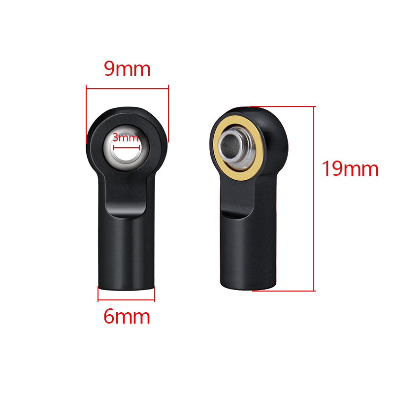M3 Rod Ends - Ball Pivot Head, Aluminum Alloy