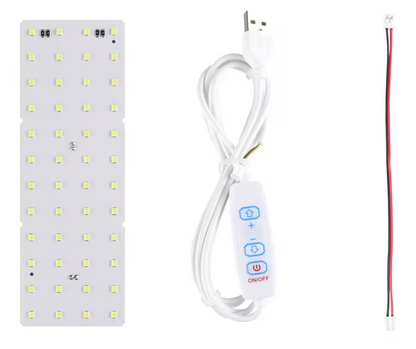 Lithophane LED backlight board kit with linkable panels and dimmer controller