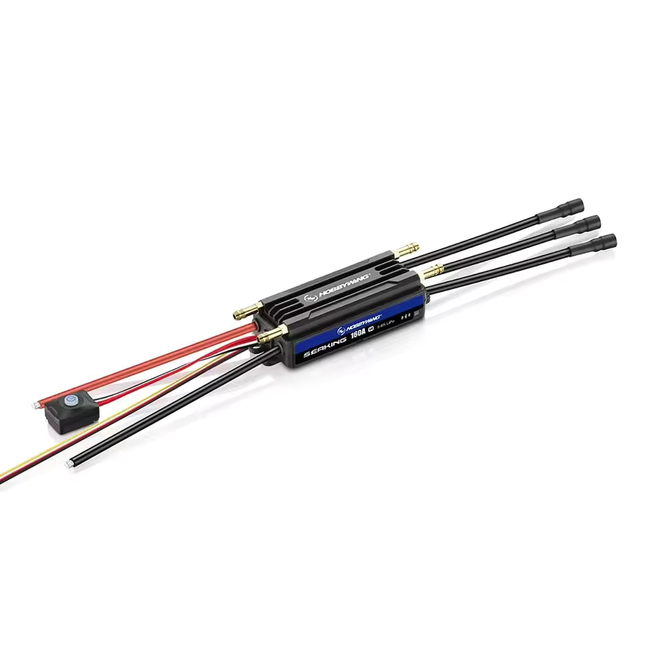 HobbyWing SeaKing 160A HV V4 Waterproof ESC - Component detail view for DIY RC building