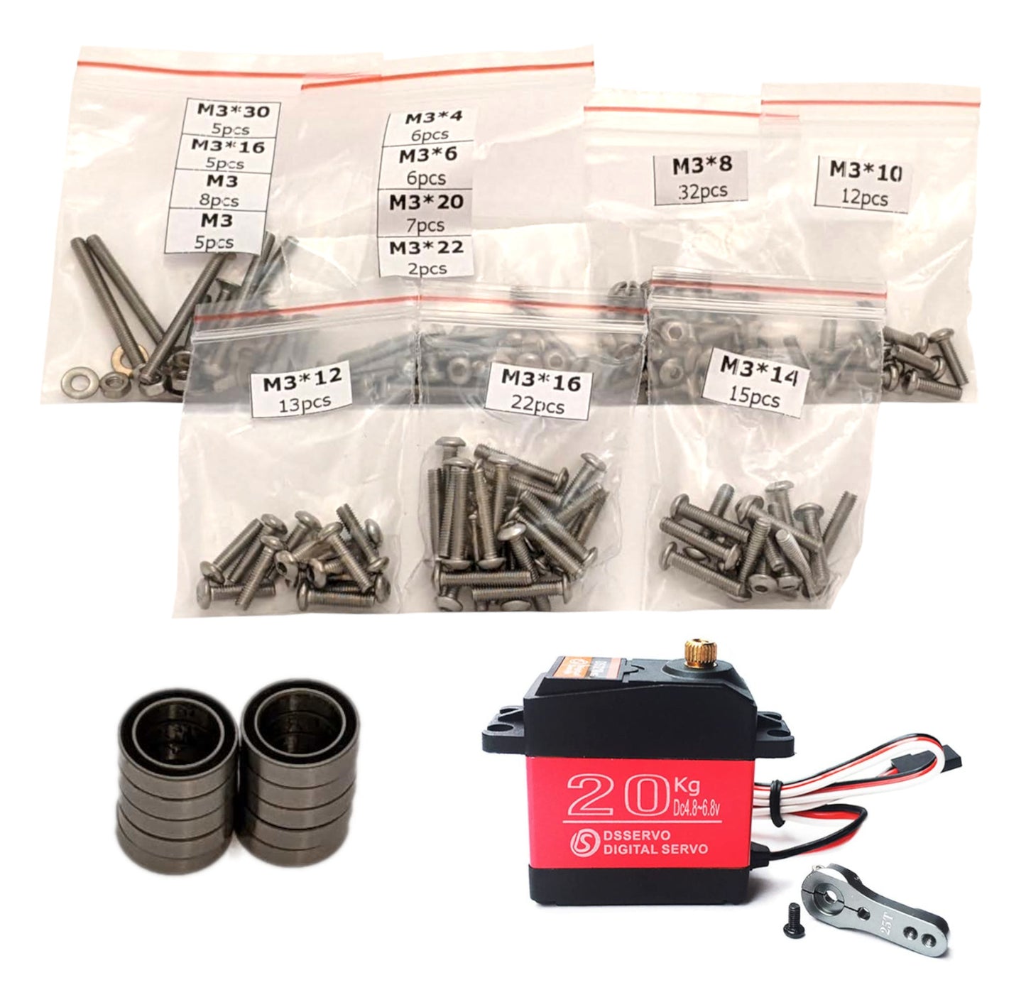SkeeRide 1 Build Kits - Build kit with hardware, electronics, and fasteners for DIY RC building