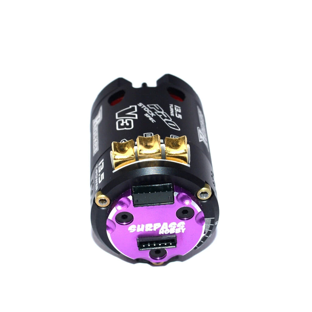 Surpass Hobby Rocket V3 13.5T - Brushless sensored motor with gold connectors