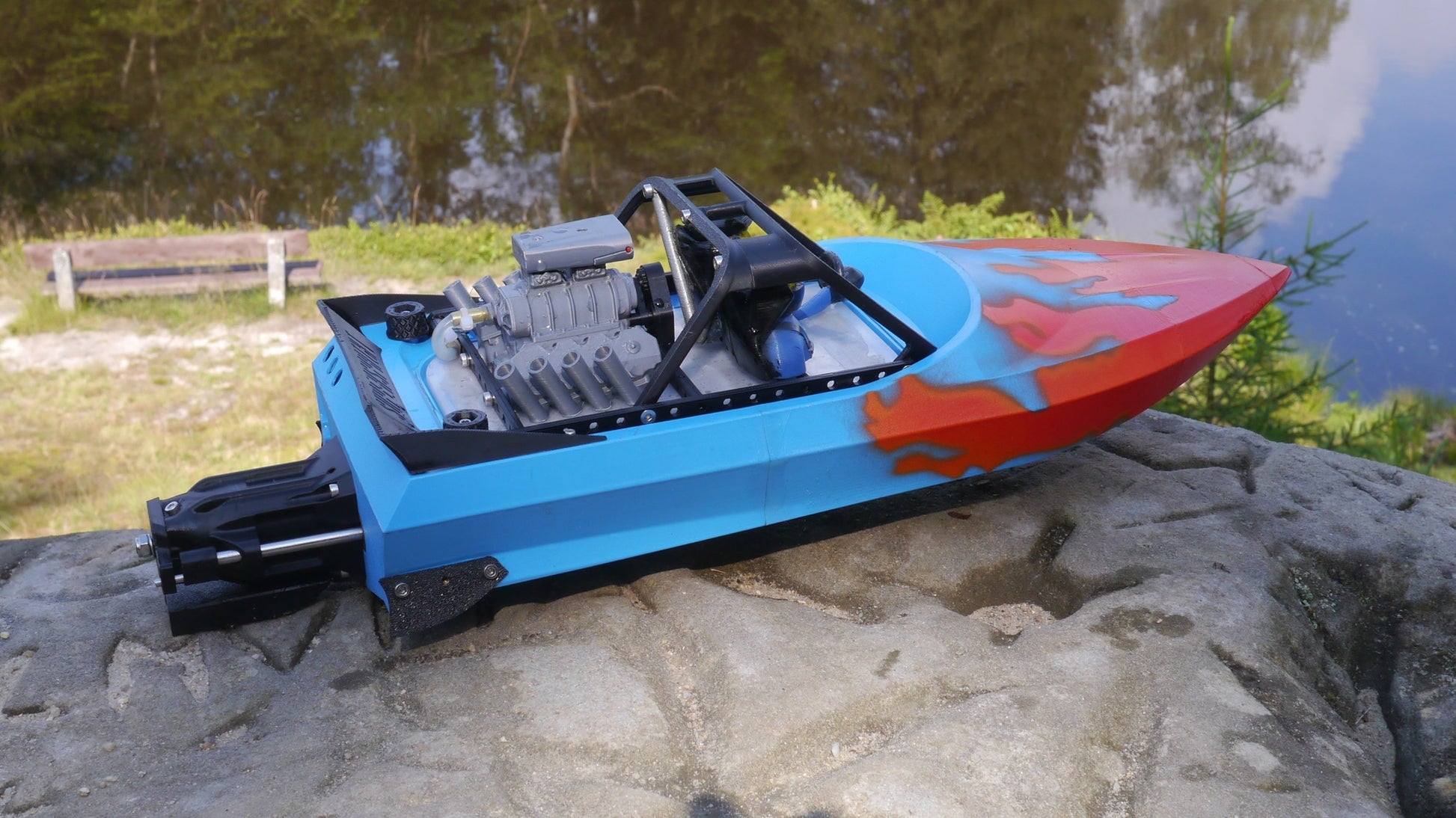 M-Jet Supersprint - 3D Print Files - Component detail view for DIY RC building