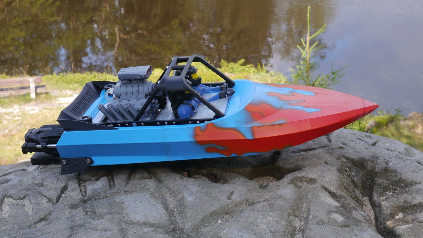 M-Jet Supersprint - 3D Print Files - Component detail view for DIY RC building
