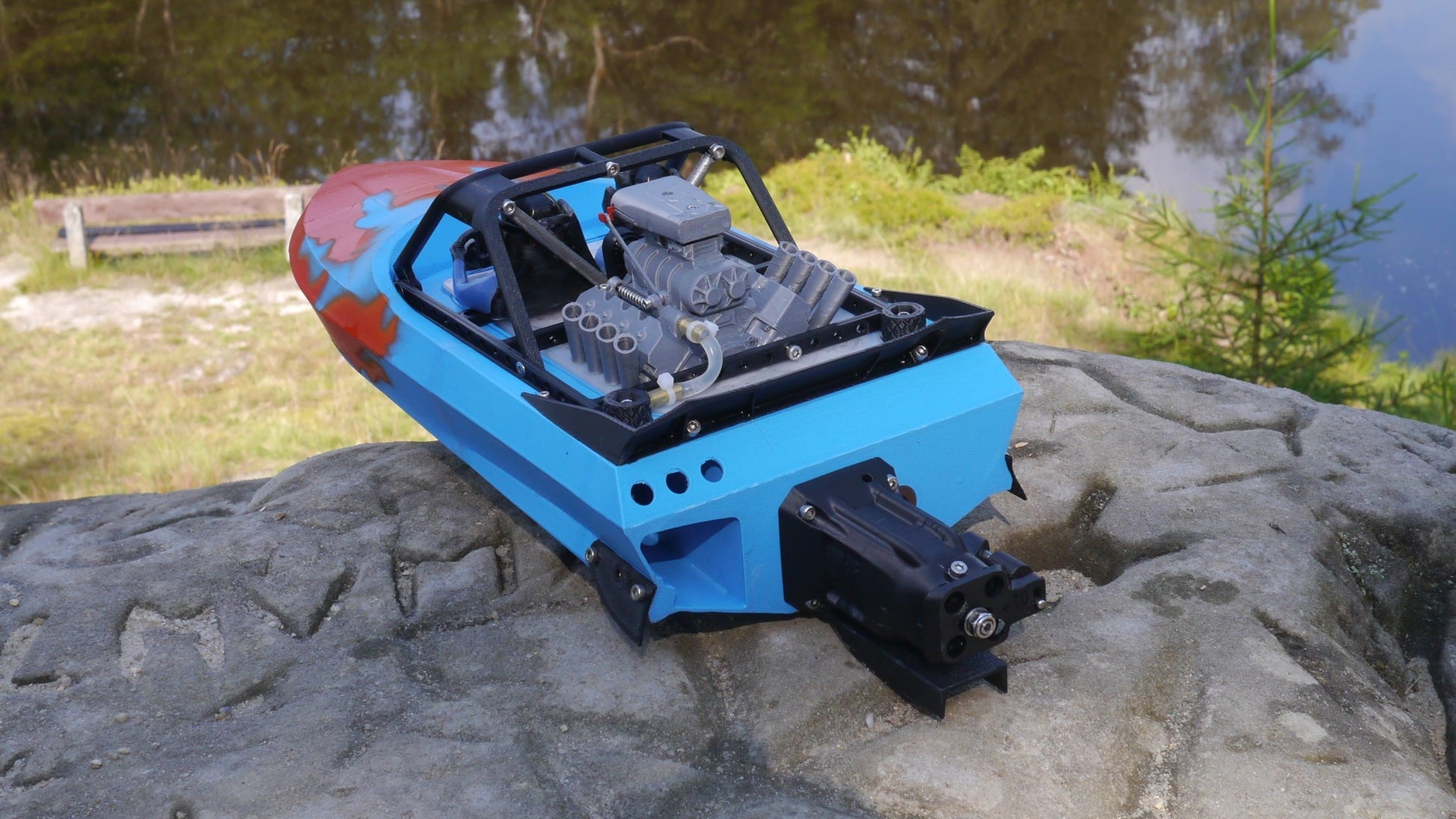 M-Jet Supersprint - 3D Print Files - Component detail view for DIY RC building