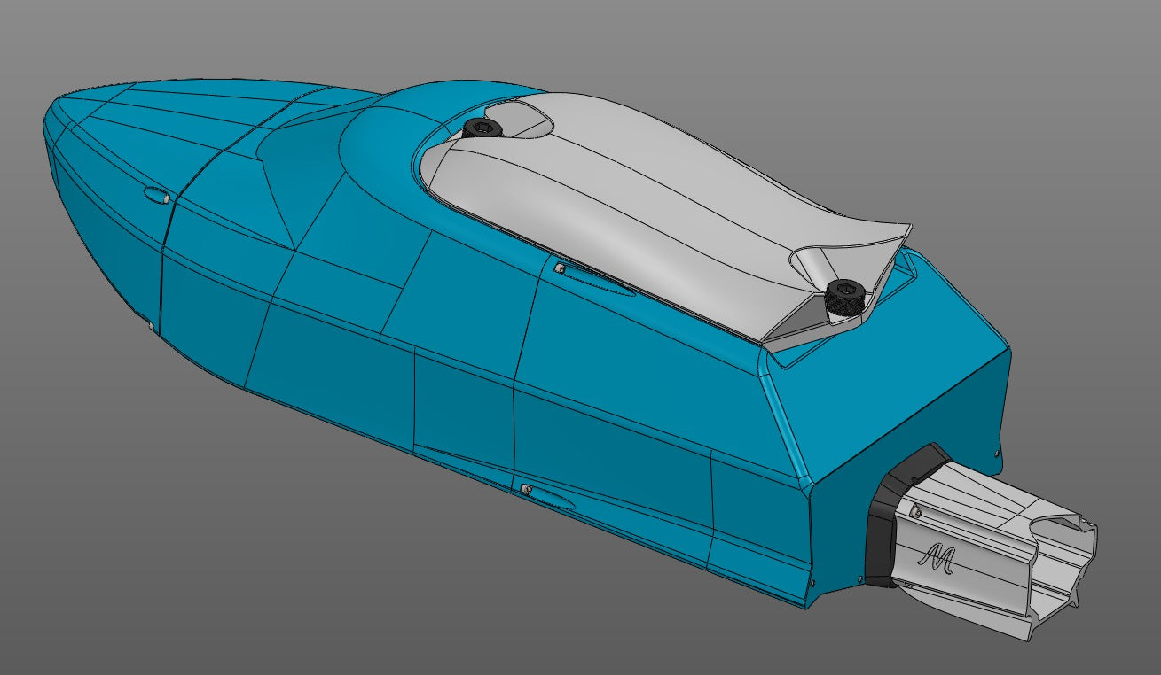 M-Jet TPU Warrior - 3D Print Files - Component detail view for DIY RC building